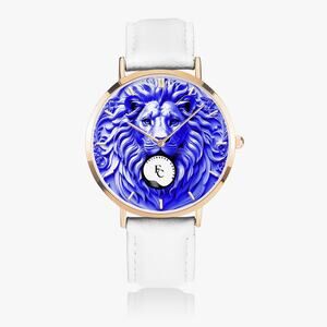 164. Hot Selling Ultra-Thin Leather Strap Quartz Watch (Rose Gold